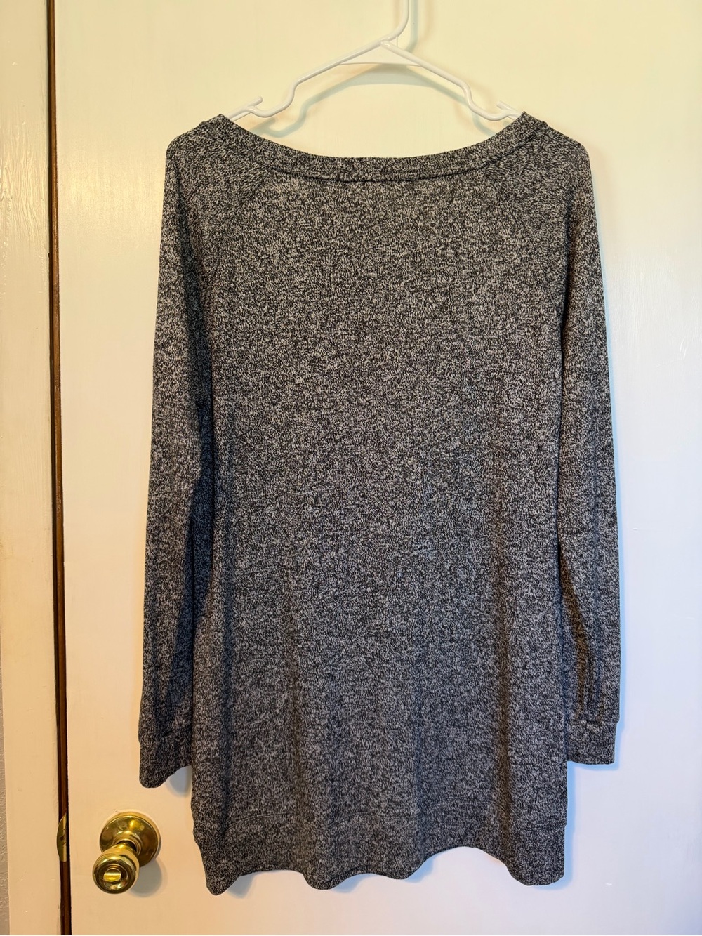 Athleta Black and White Marled Long Sleeve Top - Picture 4 of 4